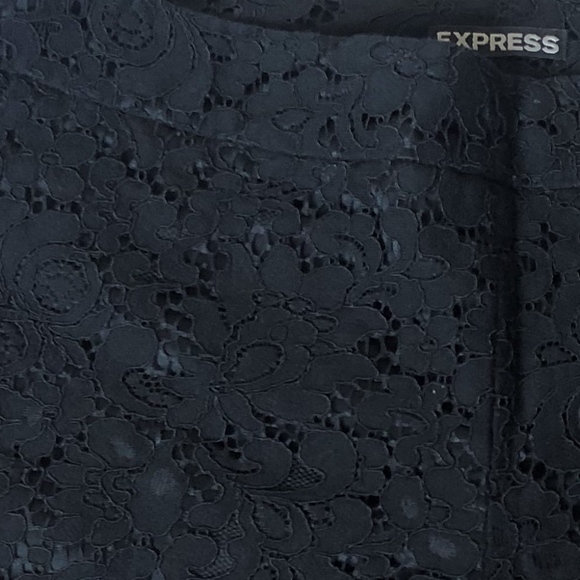 Express Black Lace Shorts - Picture 2 of 6